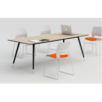 辦公家具簡易會議桌培訓(xùn)長桌簡約現(xiàn)代職員辦公桌椅洽談會客桌