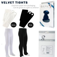 全新兒童絲絨緊身衣溫暖針織絲絨連褲襪衣服